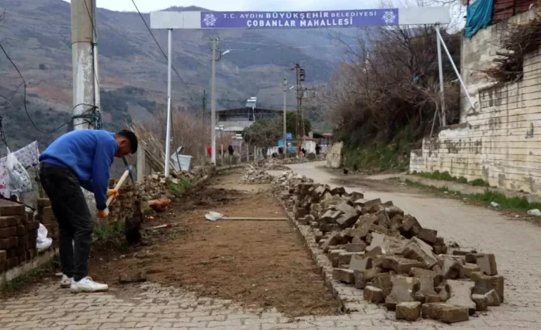 Nazilli Belediyesi, Çobanlar Mahallesi’nde Yol Yapım Çalışmalarını Tamamladı