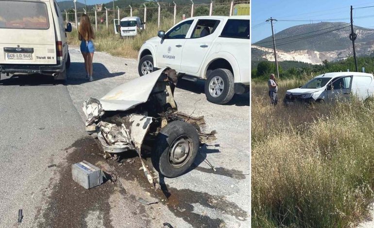 Otomobiller kafa kafaya çarpıştı, Mucize kurtuluş