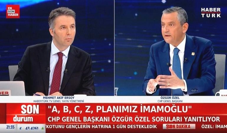 Özgür Özel: A, B, C, Z, planımız İmamoğlu