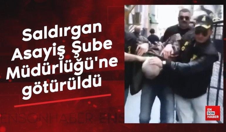 Özgür Özel’e saldıran şahıs Asayiş Şube Müdürlüğü’ne götürüldü