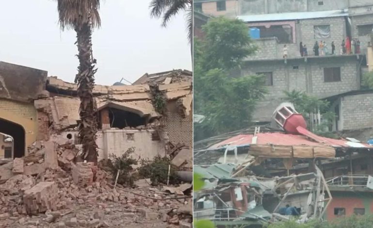 Pakistan-Hindistan geriliminde vurulan yerlerden ilk görüntüler