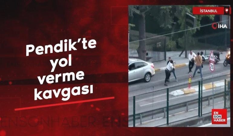 Pendik’te yol verme kavgası