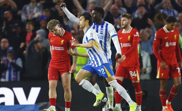 Premier Lig şampiyonu Liverpool, Brighton’a yenildi