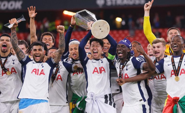 Premier Lig’de sıkıntılı günler geçiren Tottenham’ın UEFA Avrupa Ligi zaferi