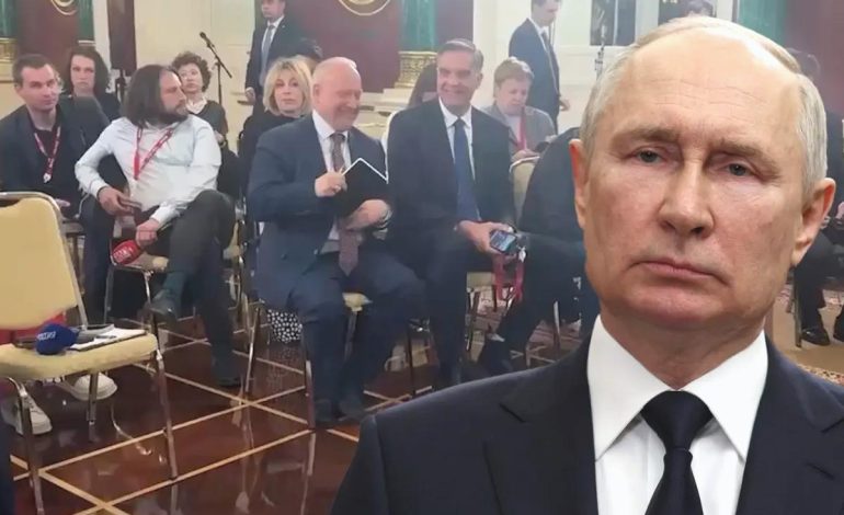 Putin gazetecileri gece yarısı yataklarından kaldırıp topladı