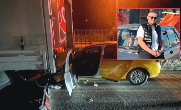 Sakarya’da kan donduran kaza: Ticari taksi kamyonete ok gibi saplandı