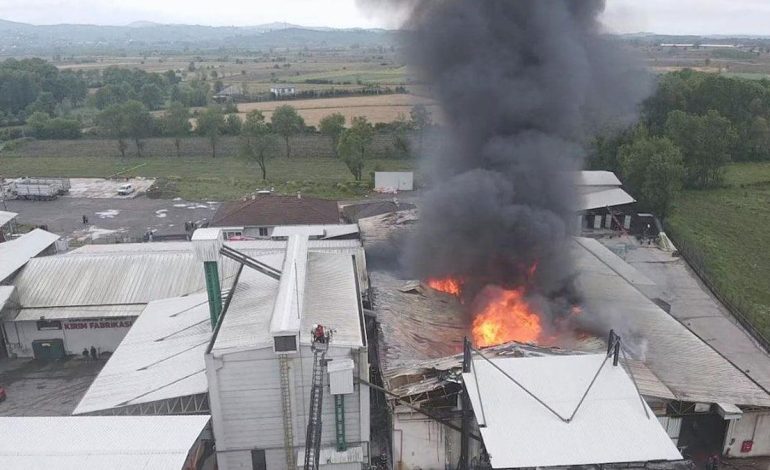 Sakarya’daki fabrikada çıkan yangın söndürüldü