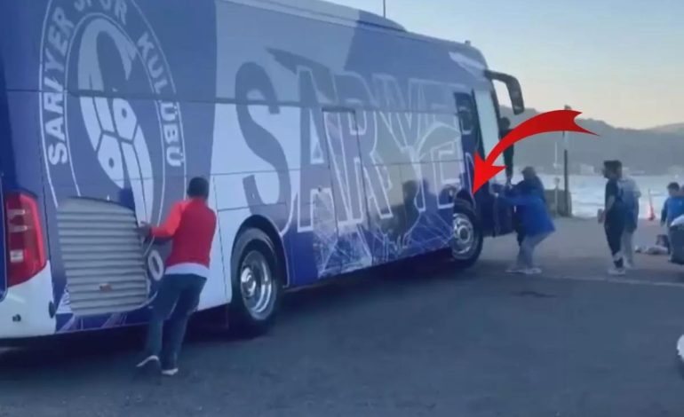 Şampiyon takımın otobüsü devrilmekten son anda kurtuldu
