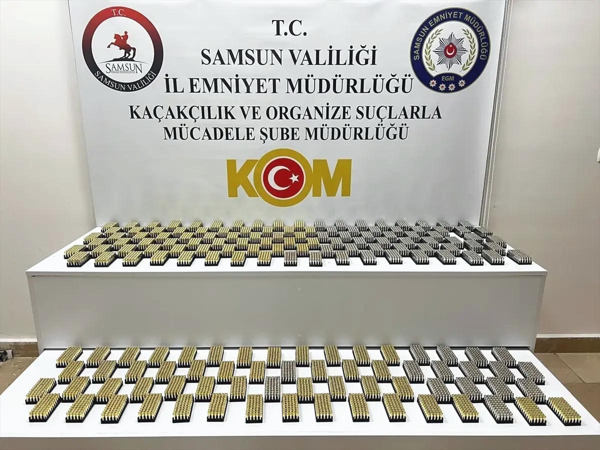Samsun’da Kaçak Tabanca Fişeği Ele Geçirildi