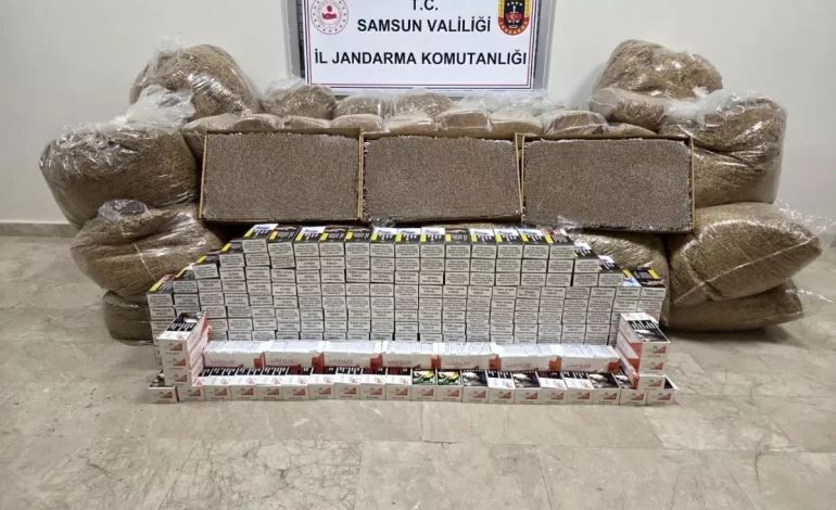 Samsun’da Kaçak Tütün Baskını