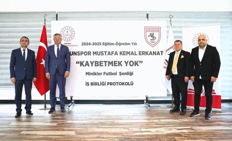 Samsunspor ve Milli Eğitimden Miniklere Futbol Şenliği İş Birliği
