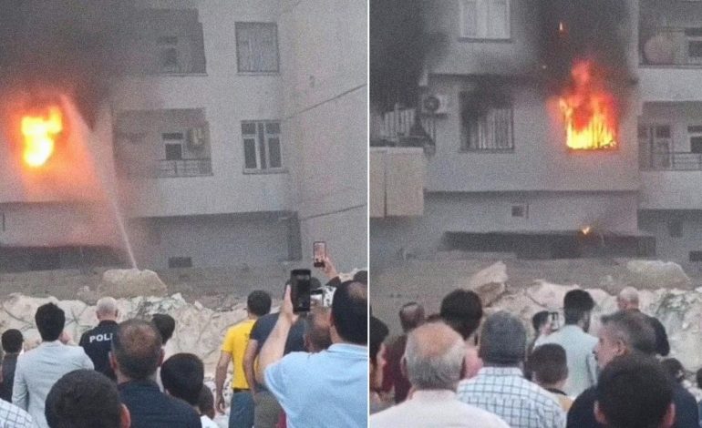 Şanlıurfa’da korkutan yangın: Mahalleli şok içinde izledi