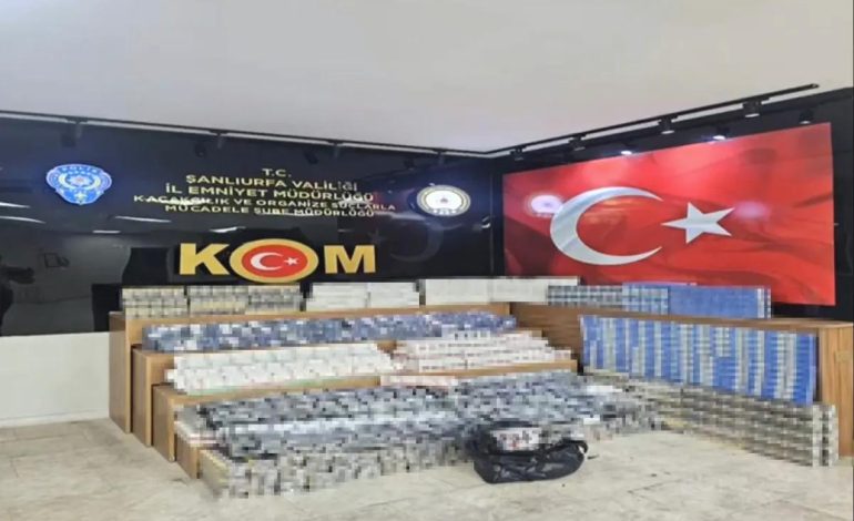Şanlıurfa’da Sigara Kaçakçılığı Operasyonu