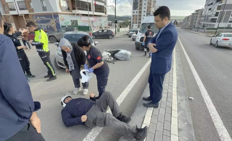 Sivasta Motosiklet Kazası