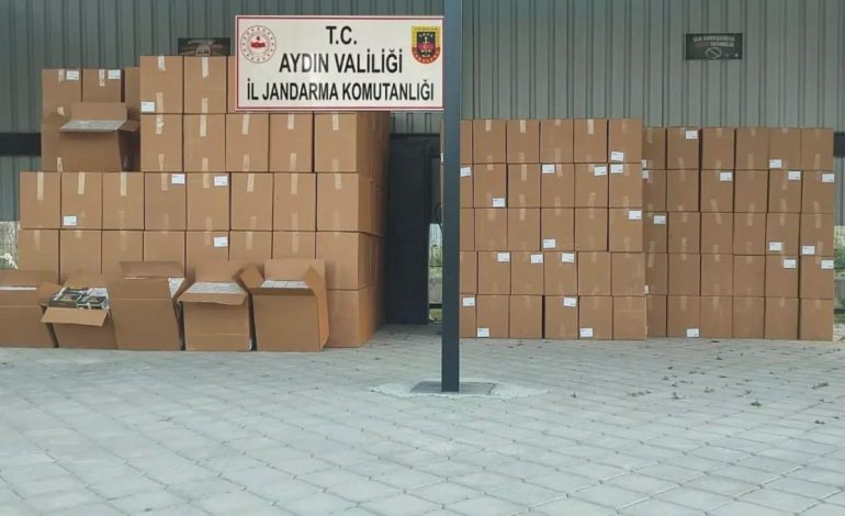 Söke’de 4,5 Milyon Lira Değerinde Kaçak Makaron Ele Geçirildi