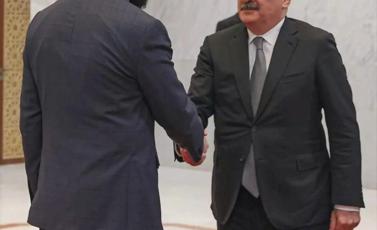 Suriye’de Azerbaycan Heyeti ile Görüşme