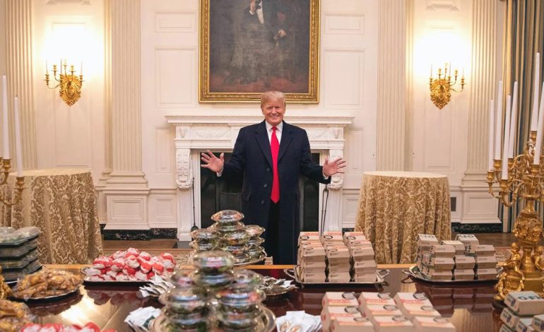 Suudi Arabistan Kraliyet Sarayı’na Trump için mobil McDonald’s şubesi kuruldu