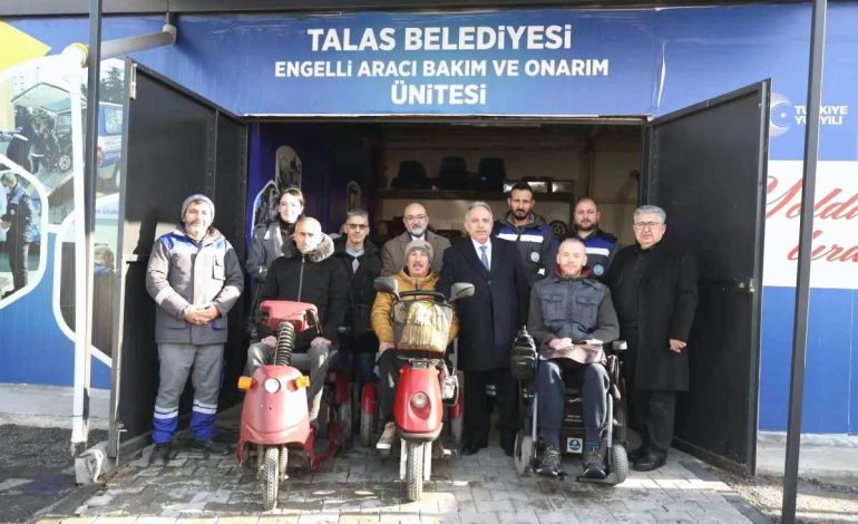 Talas Belediyesi’nden Engelli Vatandaşlara Ücretsiz Araç Bakım Hizmeti