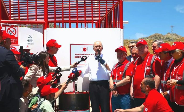 TBMM Başkanı Kurtulmuş, Şırnak Gabar Dağı’ndaki petrol akışını izledi Açıklaması