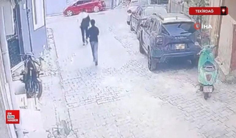 Tekirdağ’da çocuk hırsızlar zıplayarak kaçtı