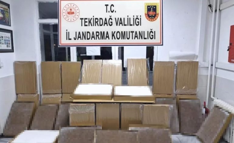 Tekirdağ’da Ruhsatsız Silah ve Kaçak Ürün Operasyonu