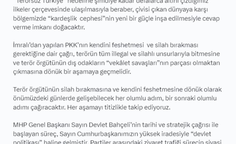 Terörsüz Türkiye İçin Stratejik Adımlar