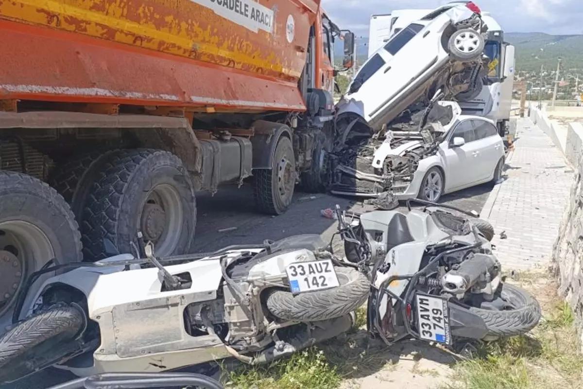 Tosmurlu Mahallesi’nde Kamyon Kazası