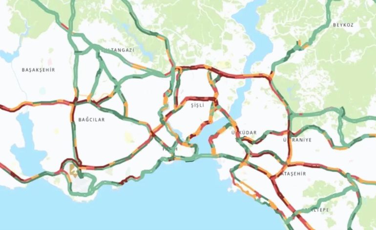 Trafik durumu haritası (CANLI) 6 Mayıs İstanbul’da trafik yoğunluğu yüzde kaç?