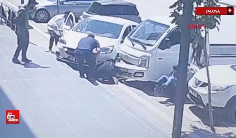 Yalova’da fren yerine gaza basarak lise öğrencisini otomobilin altına aldı