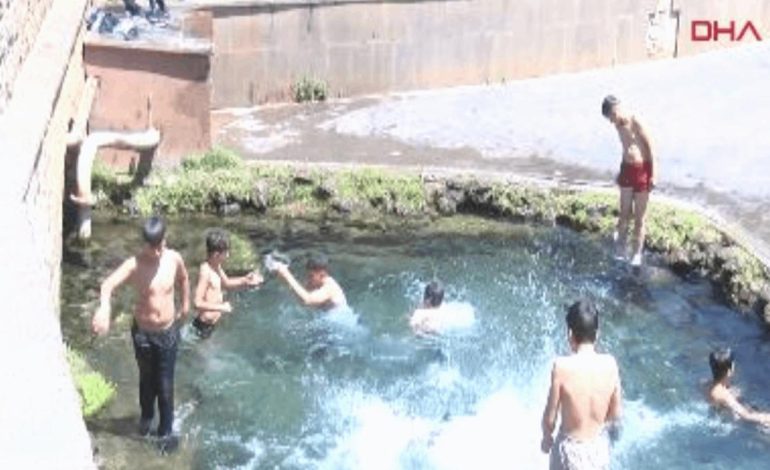 Yaz geldi çocukların tehlikeli eğlencesi başladı