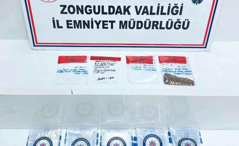 Zonguldak’ta Uyuşturucu Operasyonunda 5 Tutuklama